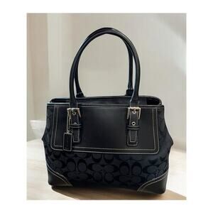 Y2K Coach F11220 Hamptons Signature Satchel Bag